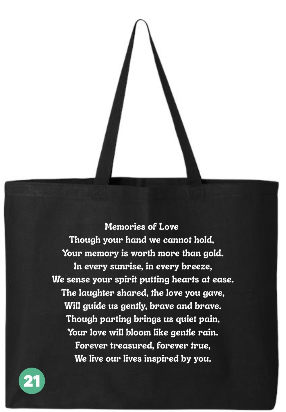 🖤 In Loving Memory All Custom Tote