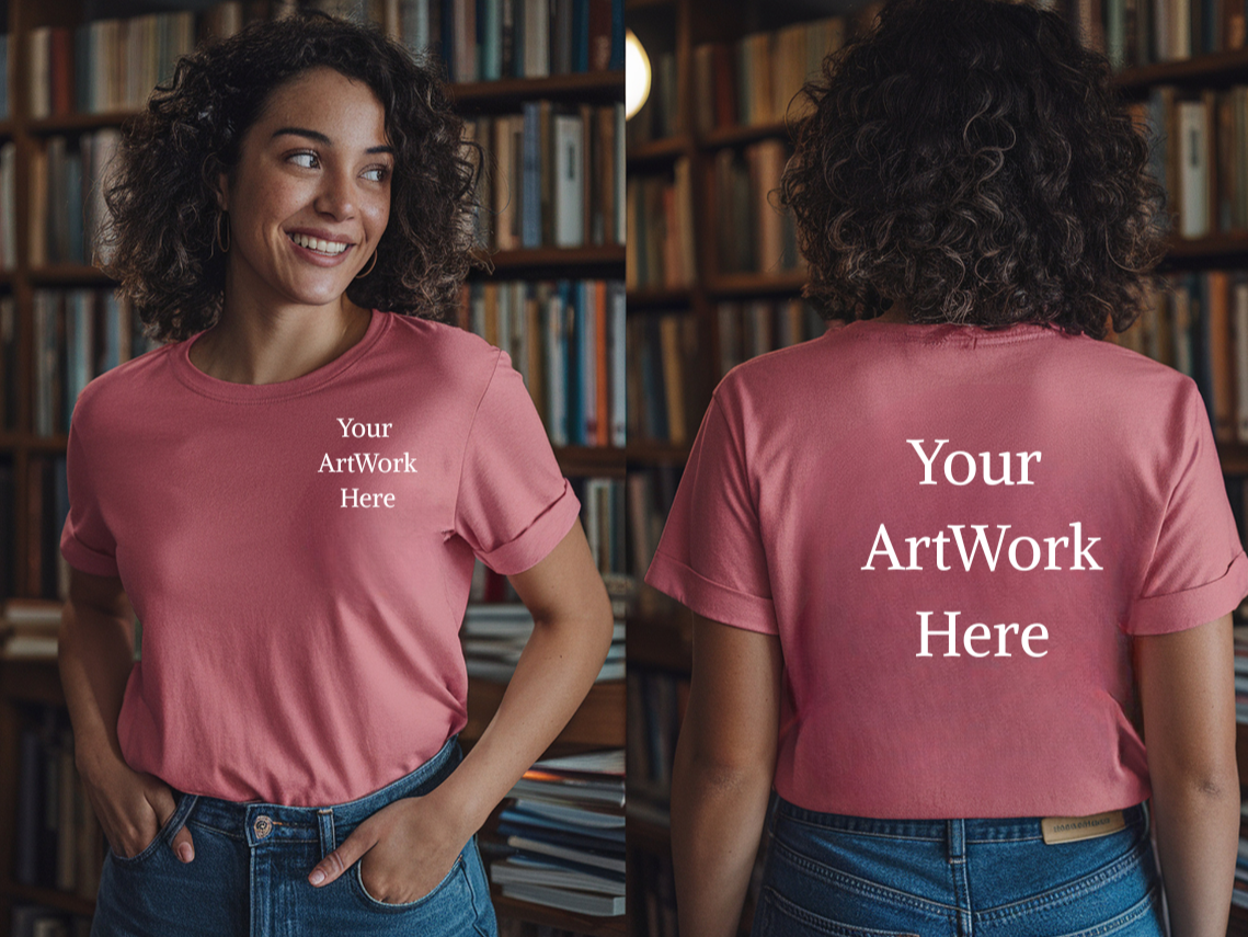 Custom T-Shirt,                                       Front and Back DTF Design