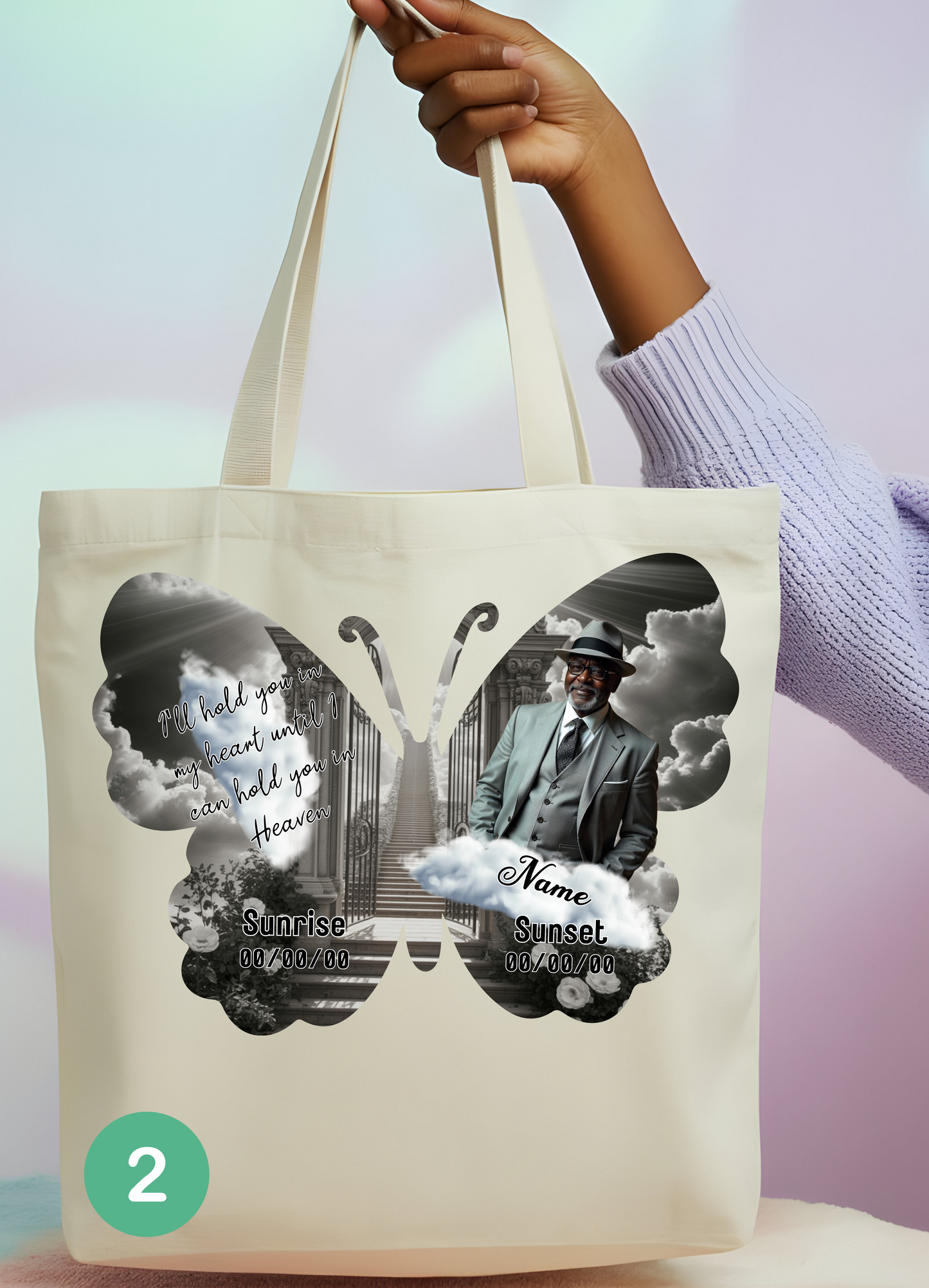 🖤 In Loving Memory Butterfly Tote