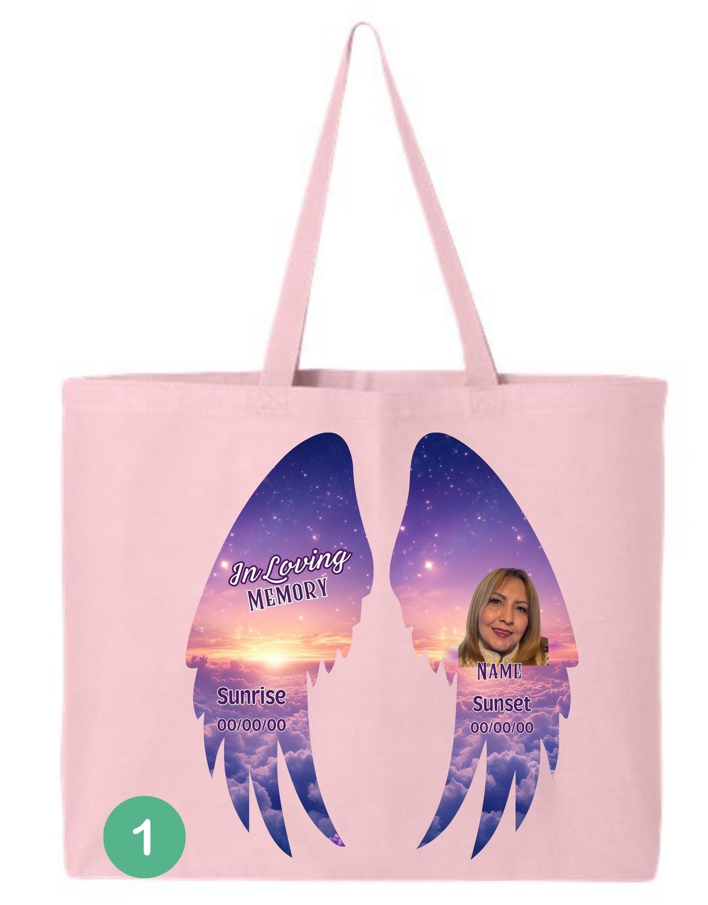 🖤 In Loving Memory Angel Wings Tote