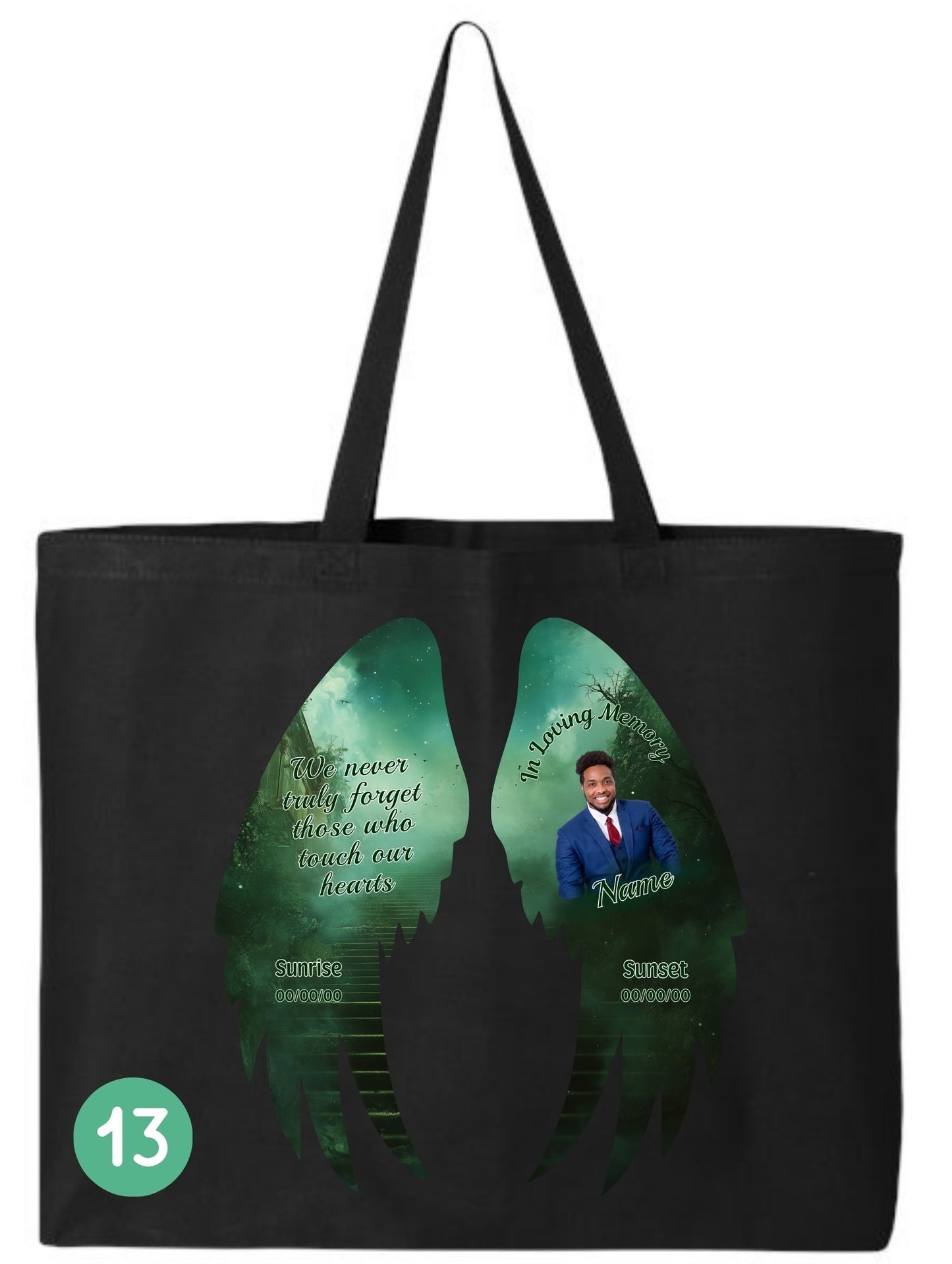 🖤 In Loving Memory Angel Wings Tote
