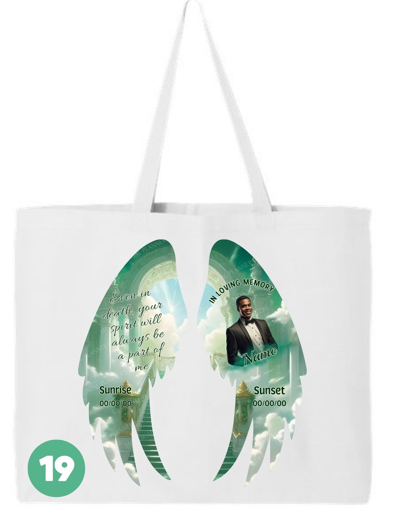 🖤 In Loving Memory Angel Wings Tote
