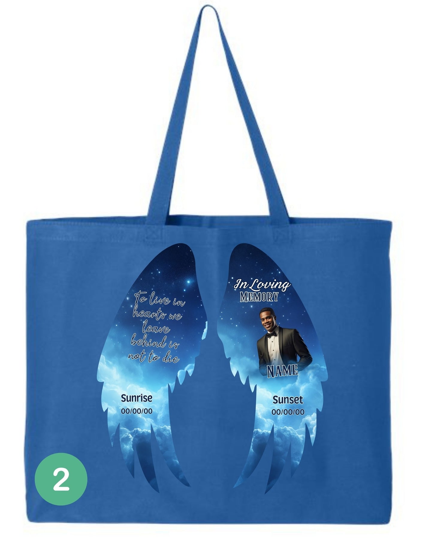 🖤 In Loving Memory Angel Wings Tote