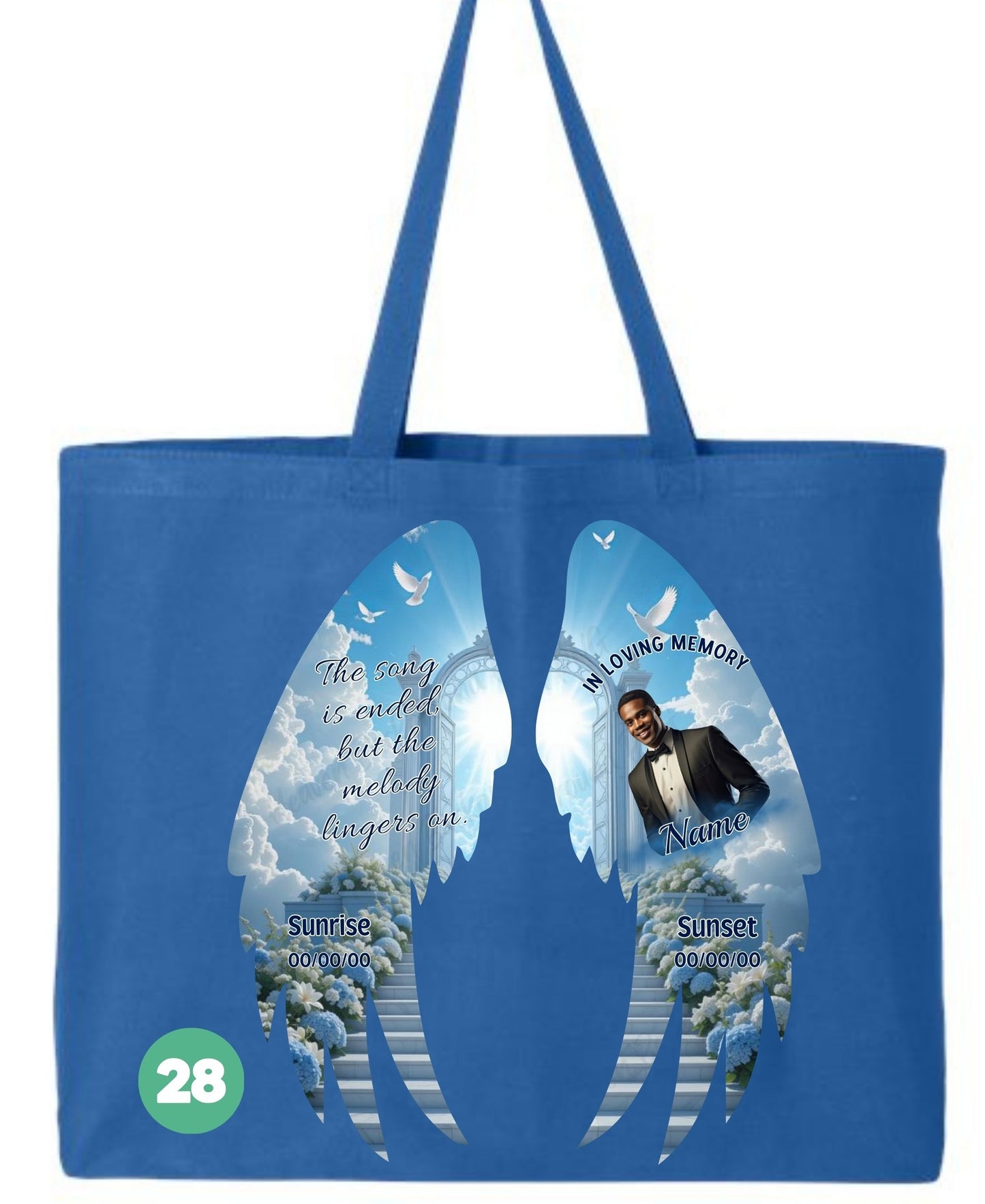 🖤 In Loving Memory Angel Wings Tote