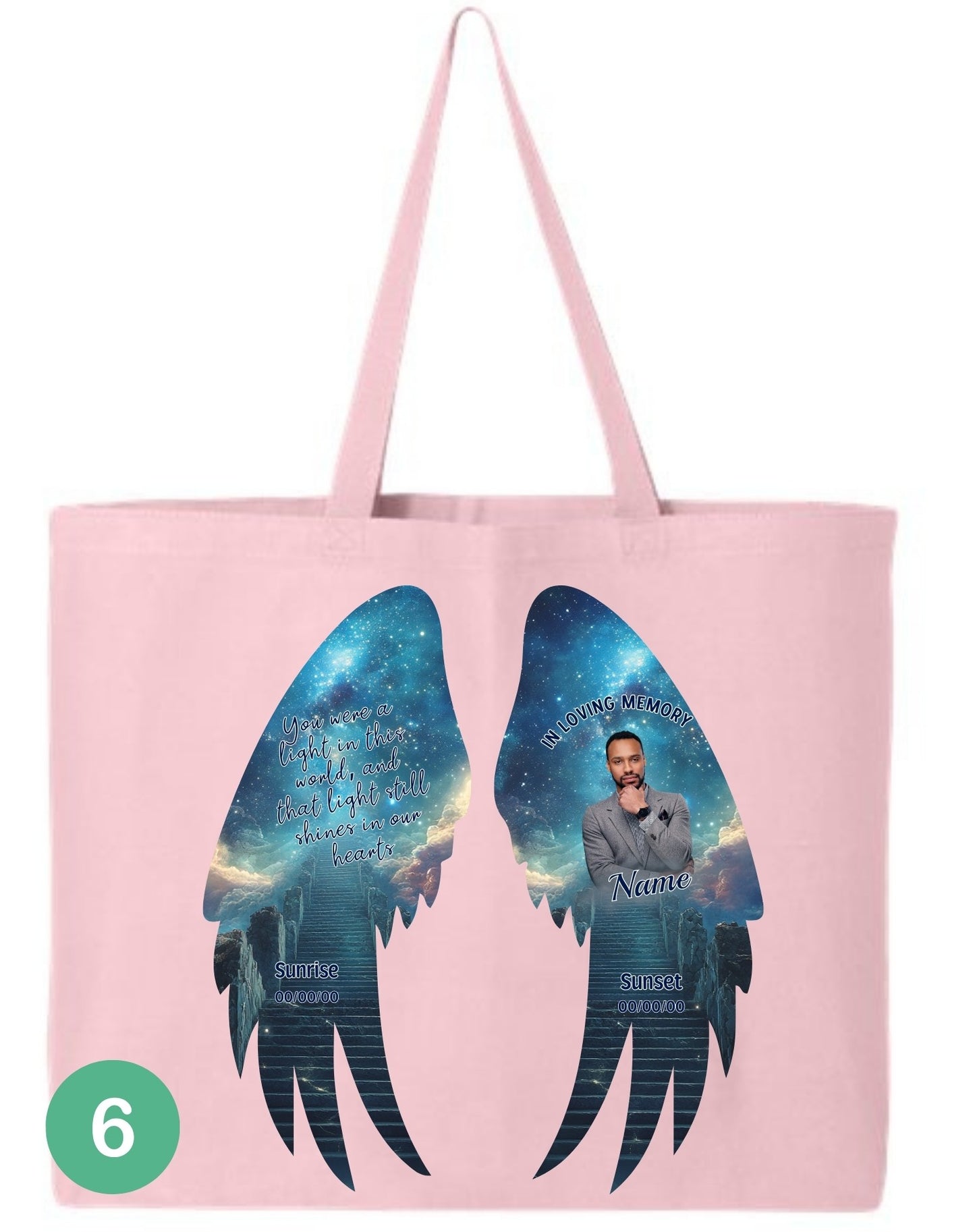 🖤 In Loving Memory Angel Wings Tote