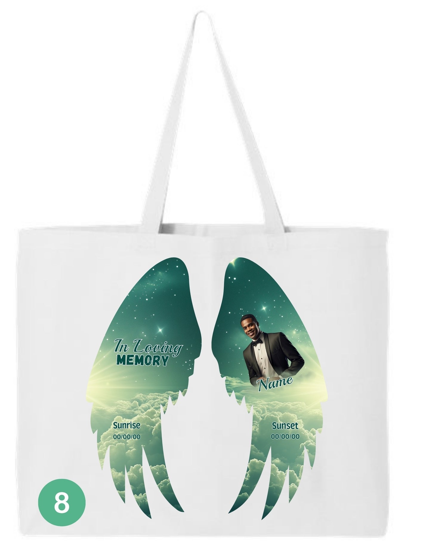 🖤 In Loving Memory Angel Wings Tote