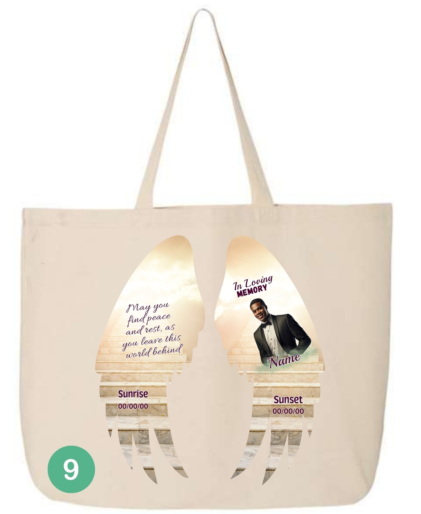 🖤 In Loving Memory Angel Wings Tote