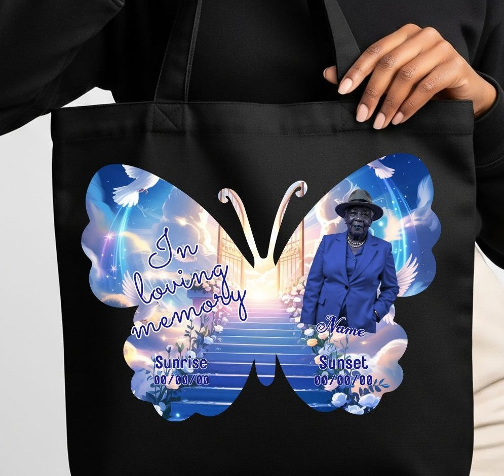 🖤 In Loving Memory Butterfly Tote