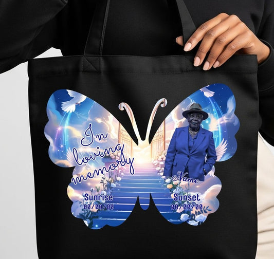 🖤 In Loving Memory Butterfly Tote