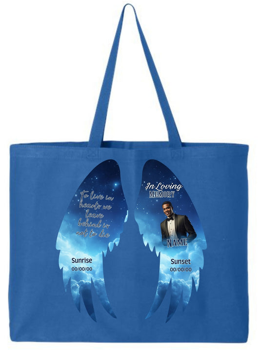 🖤 In Loving Memory Angel Wings Tote