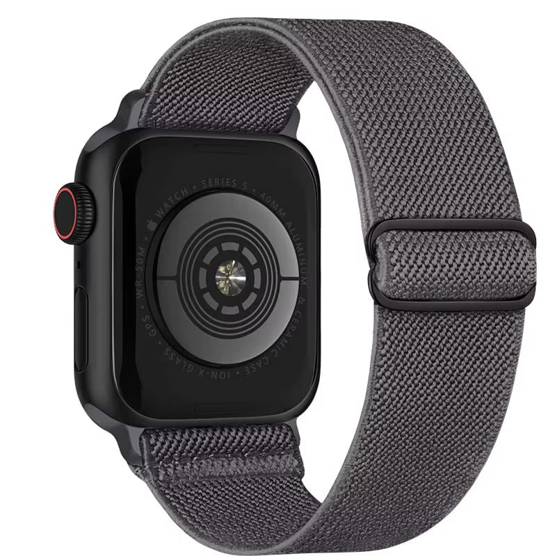 Stretchy Nylon Watch Band Compatible with Apple Watch.