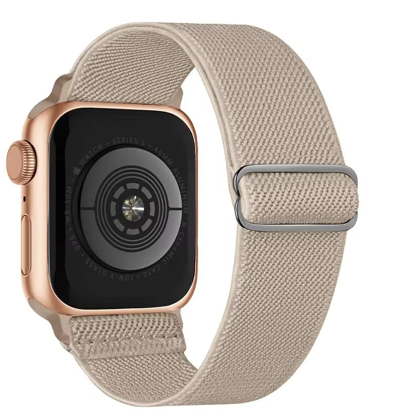 Stretchy Nylon Watch Band Compatible with Apple Watch.