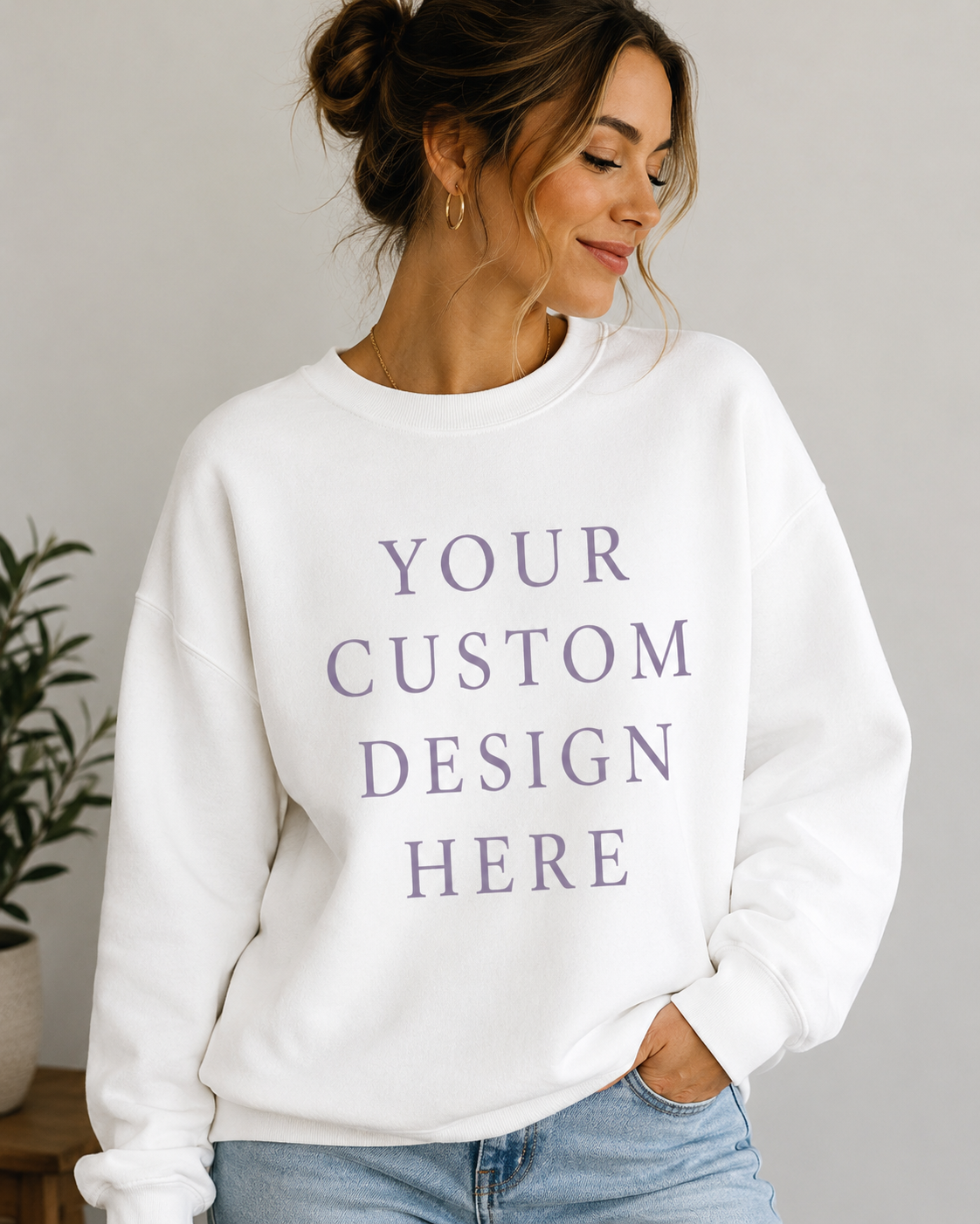 Personalized Embroidered Sweatshirt – Custom Logo, Name or Design