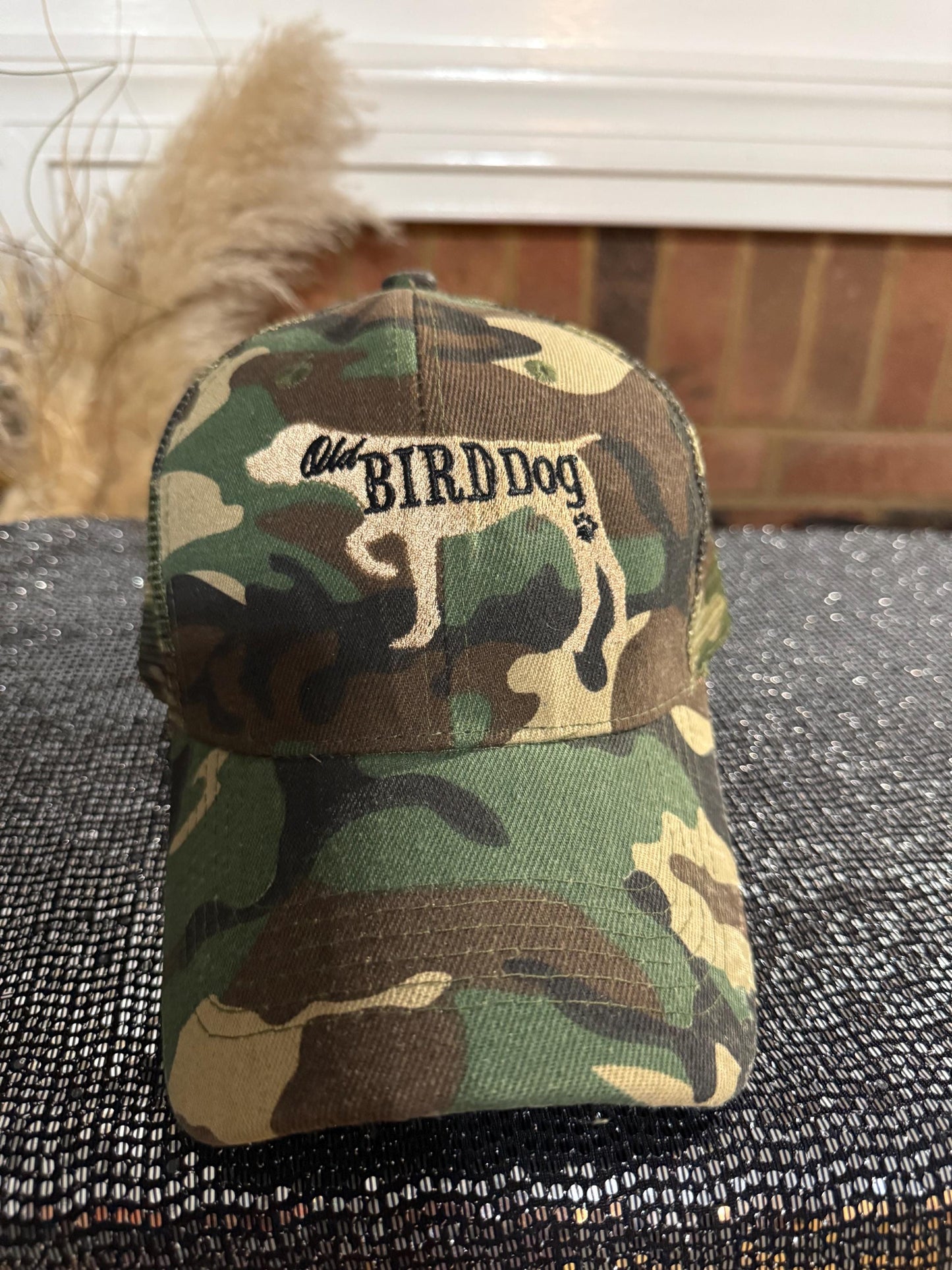 Embroidered Trucker Hat The Bird Dog, Personalized Hat, Name Custom Embroidered, Hat Personalized Dog