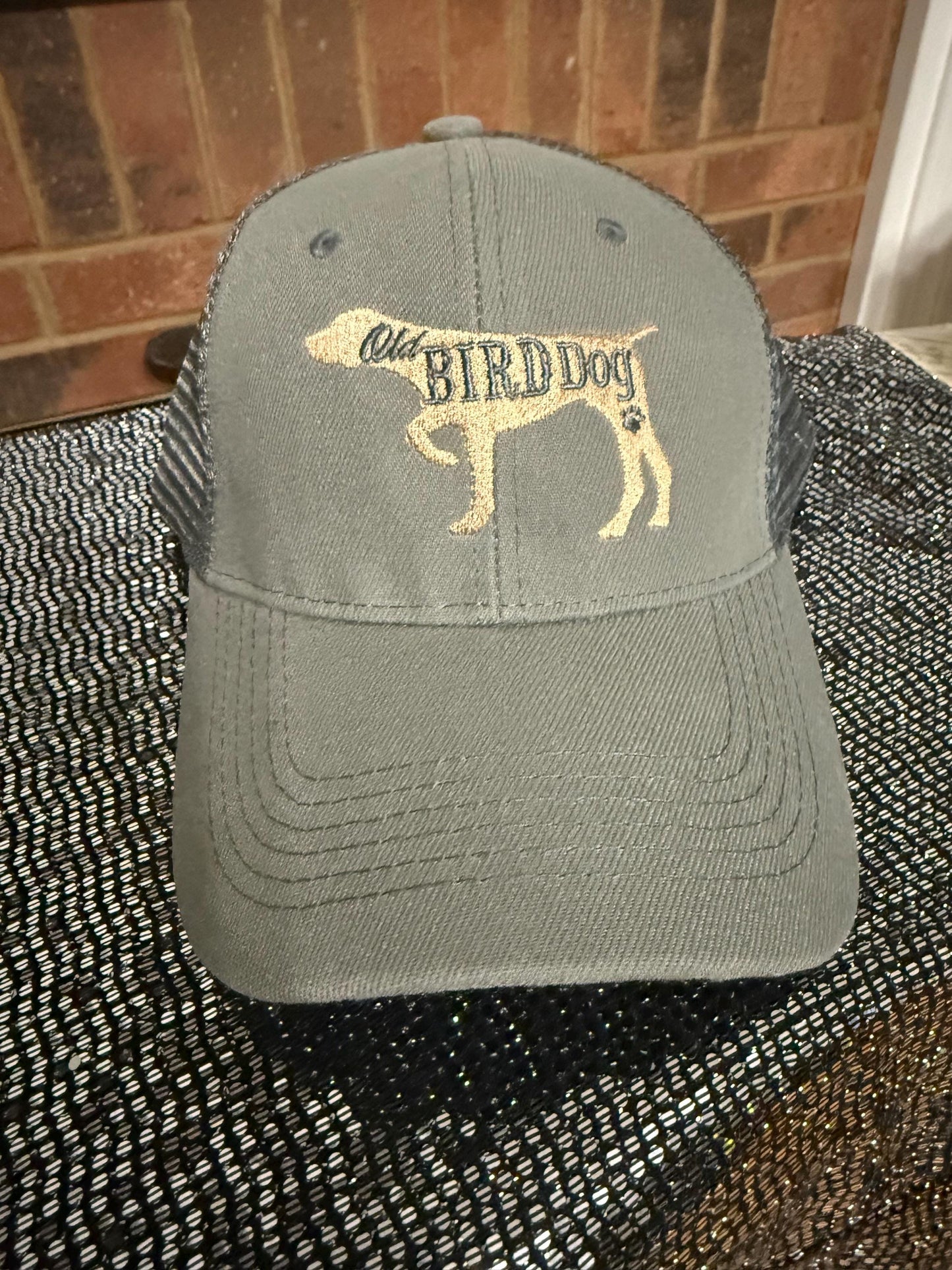 Embroidered Trucker Hat The Bird Dog, Personalized Hat, Name Custom Embroidered, Hat Personalized Dog