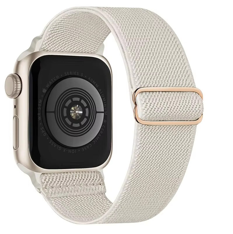 Stretchy Nylon Watch Band Compatible with Apple Watch.