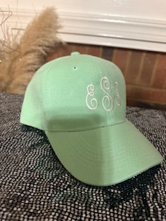 Monogram Hat. Our custom monogram hats, featuring your initials, add a personal touch to your style.