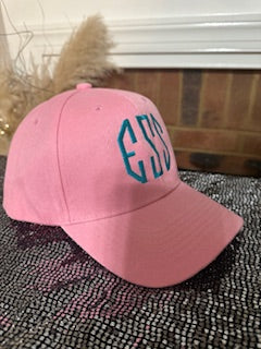 Monogram Hat. Our custom monogram hats, featuring your initials, add a personal touch to your style.